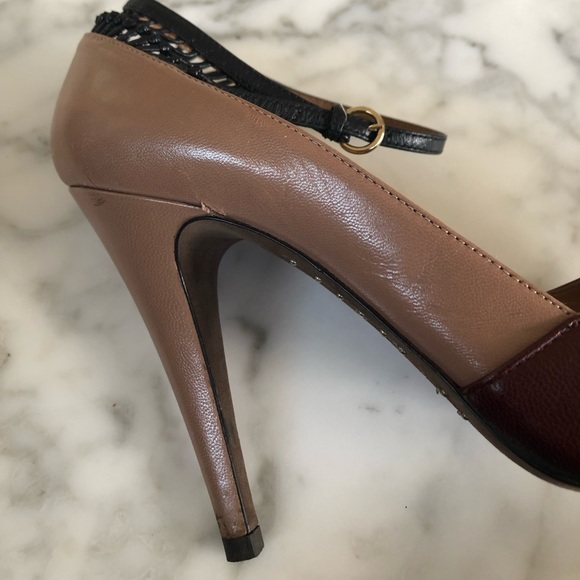 Valentino two-tone ankle strap pumps - Picture 6 of 8